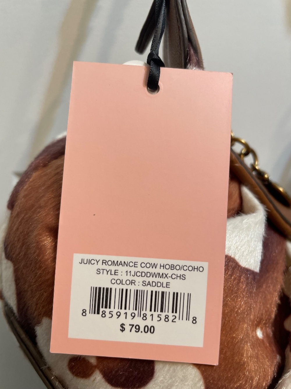 🔥🔥Juicy Couture cow print hobo/coho - Picture 4 of 9